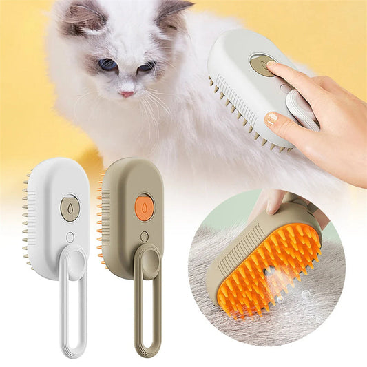 Cat Grooming Steam Brush – Professional Spa Experience at Home